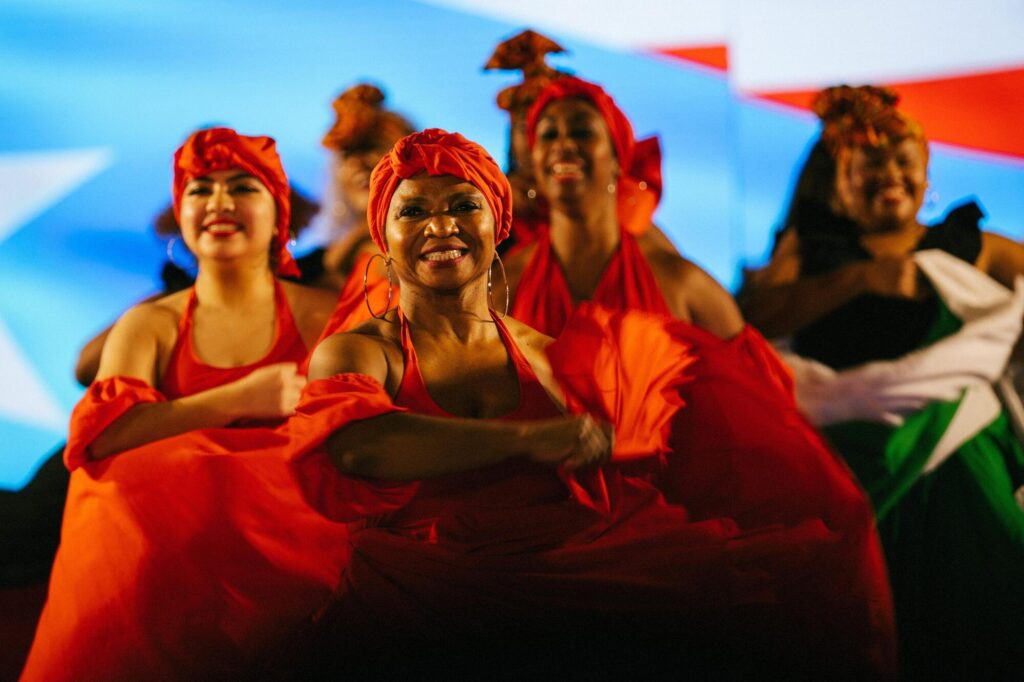 New York, New York: Performers dance on the catwalk - New York Fashion Week